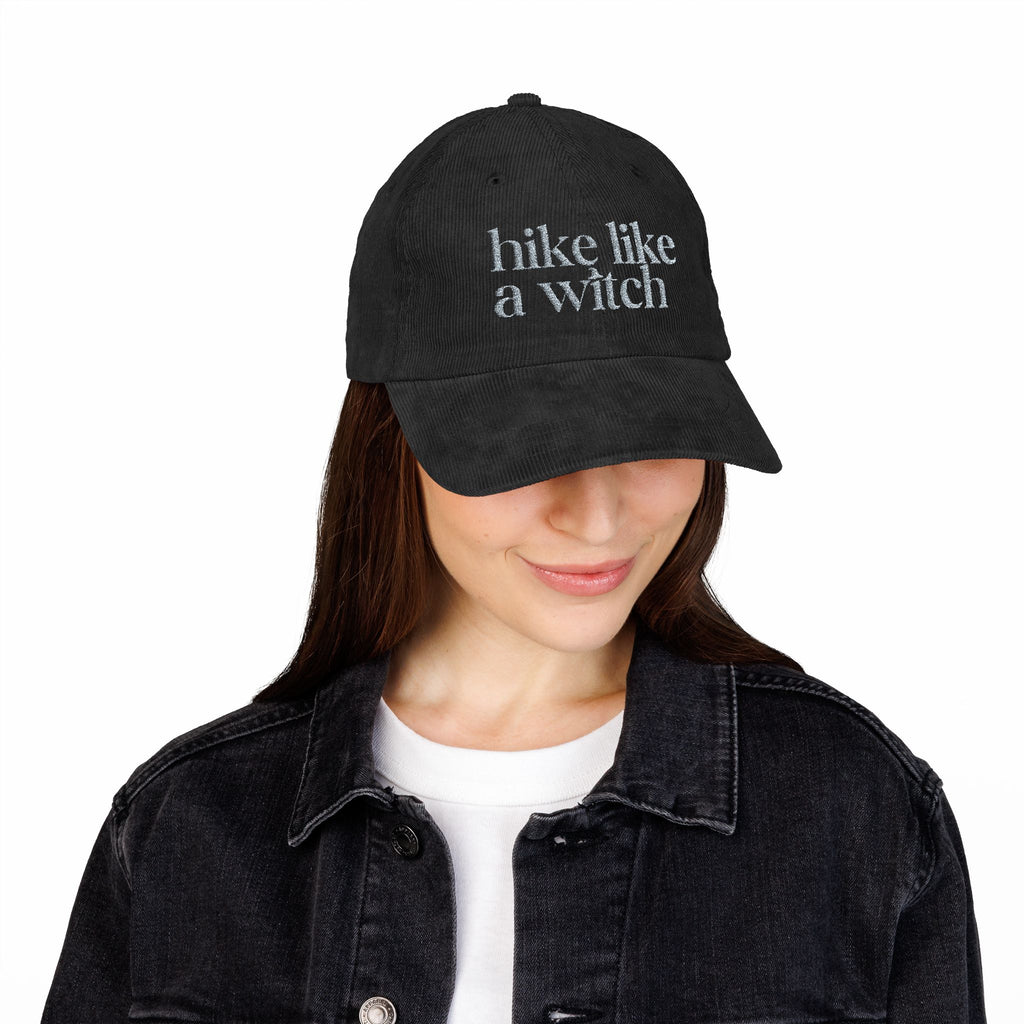 "Hike Like a Witch" Cozy Corduroy Hat