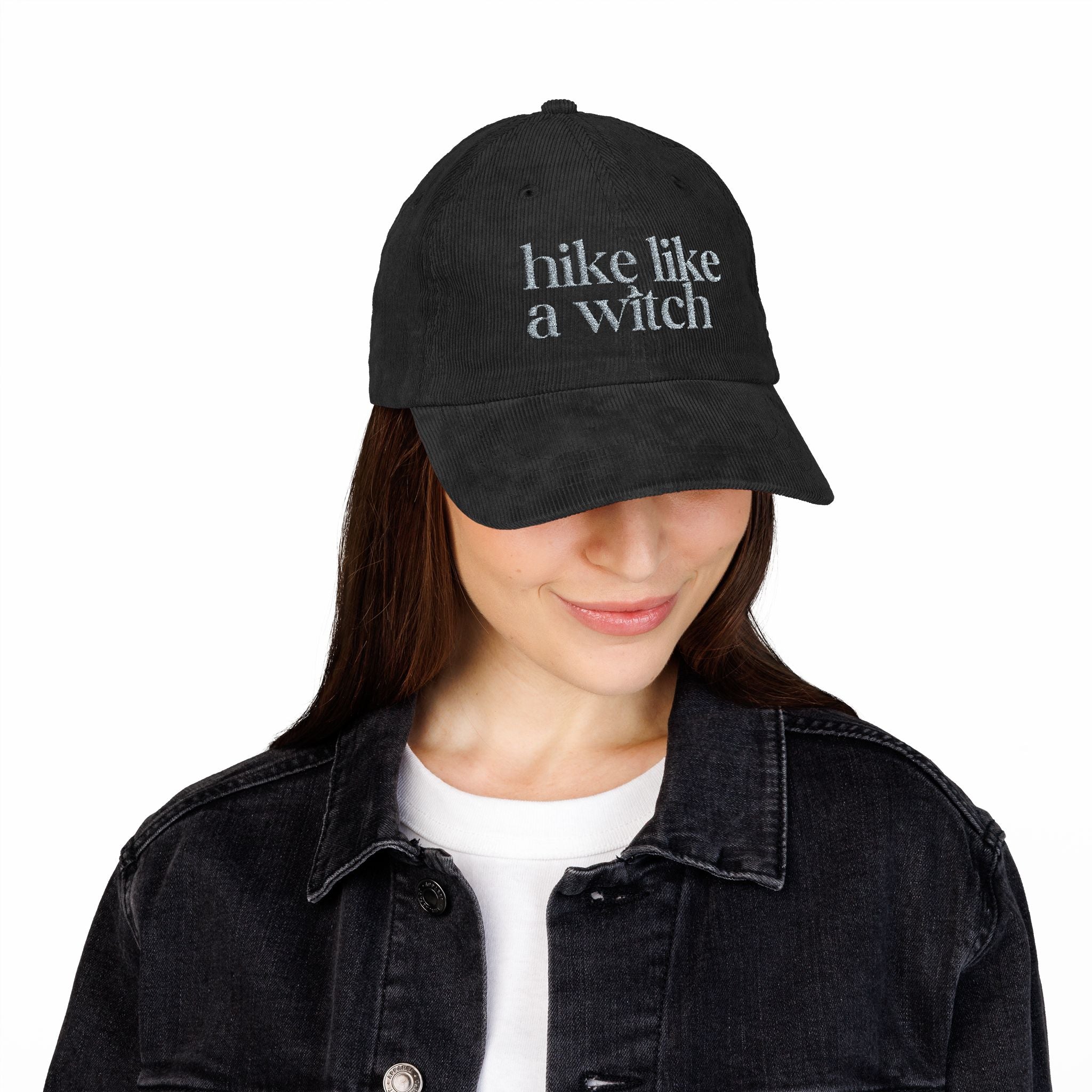 "Hike Like a Witch" Cozy Corduroy Hat