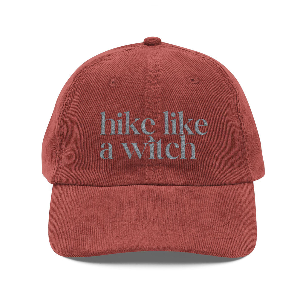 "Hike Like a Witch" Cozy Corduroy Hat