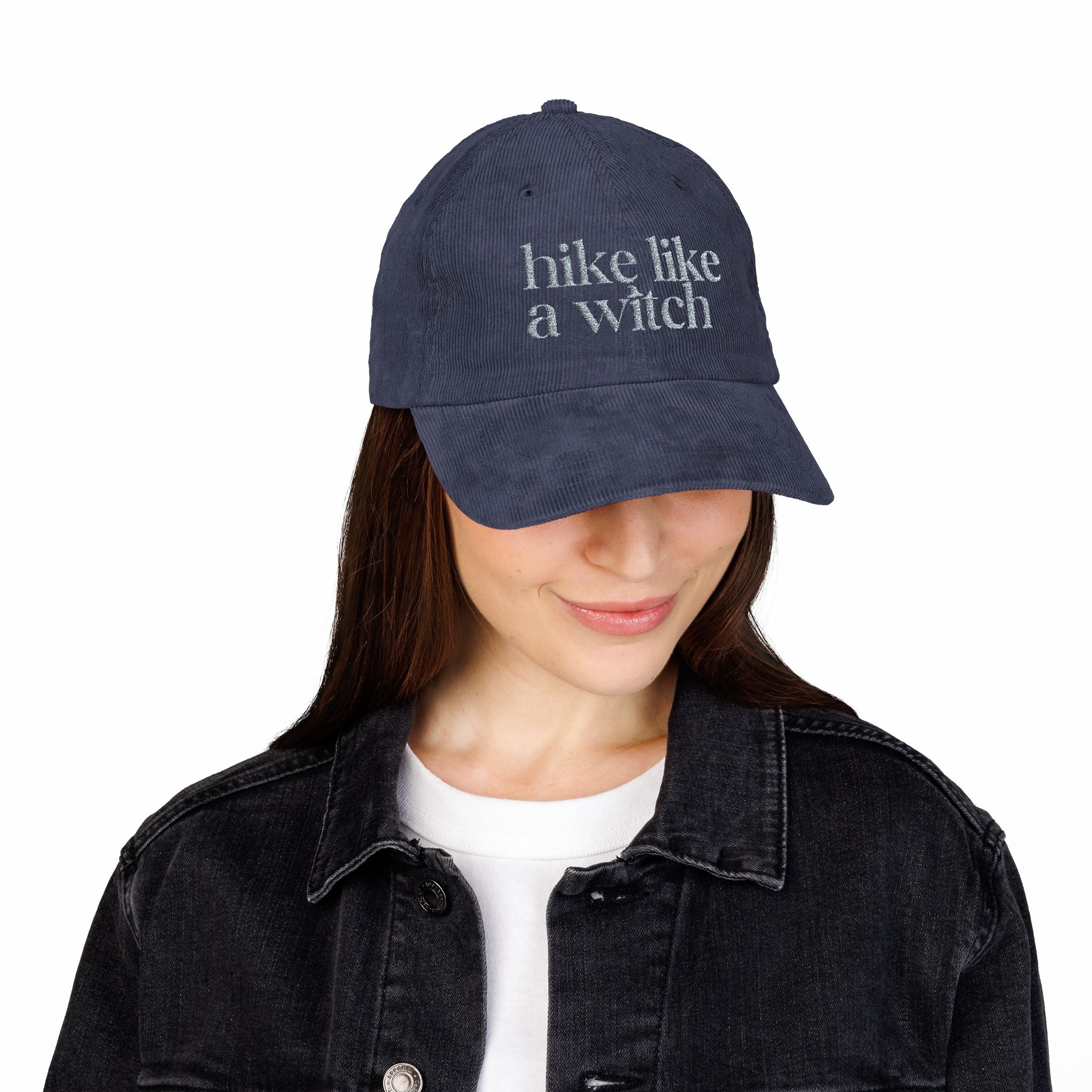 "Hike Like a Witch" Cozy Corduroy Hat