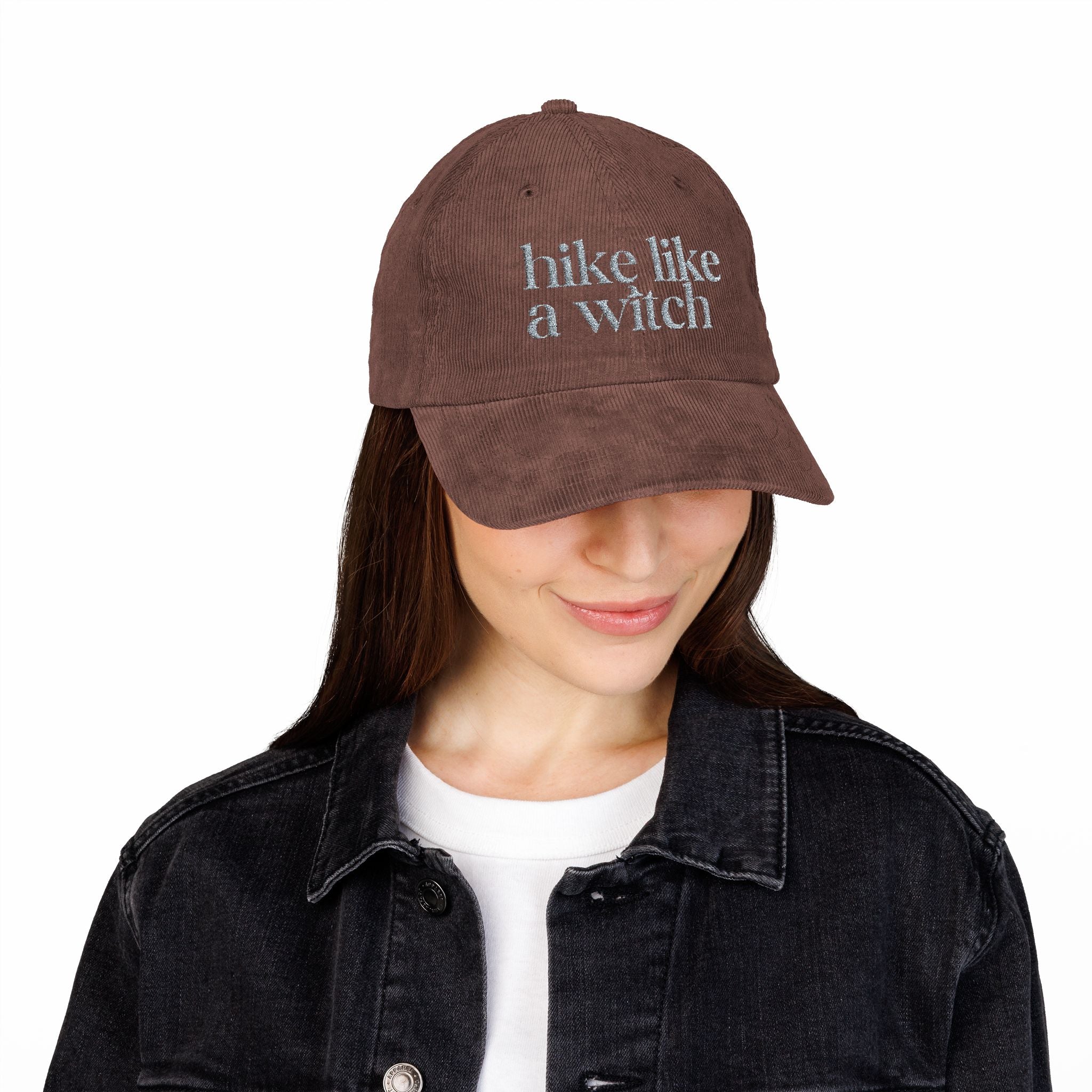 "Hike Like a Witch" Cozy Corduroy Hat